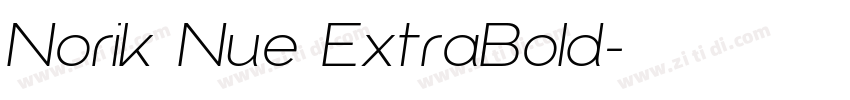 Norik Nue ExtraBold字体转换 Norik Nue ExtraBold字体转换